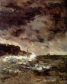 嵐の夜の海の風景 アルフレッド・スティーブンス